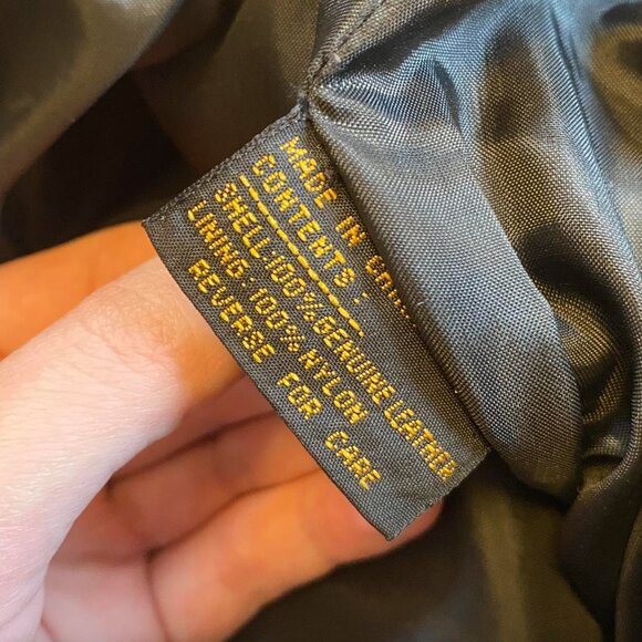 VINTAGE DIANA MARCO || LEATHER PEG PANTS - Picture 4 of 5